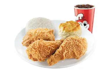 3pc Chickenjoy w/ Biscuit + 1 Side and Drink